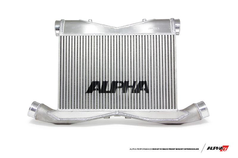 AMS Performance 09-11 Nissan GT-R Alpha Race Front Mount Intercooler w/Logo - Attacking the Clock Racing