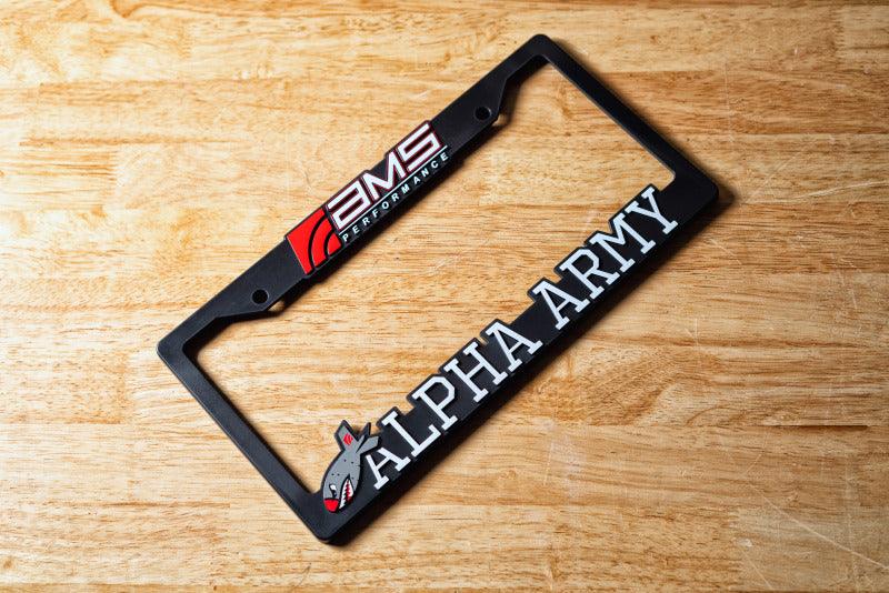 AMS Performance AMS / Alpha Army License Plate Frame - Attacking the Clock Racing