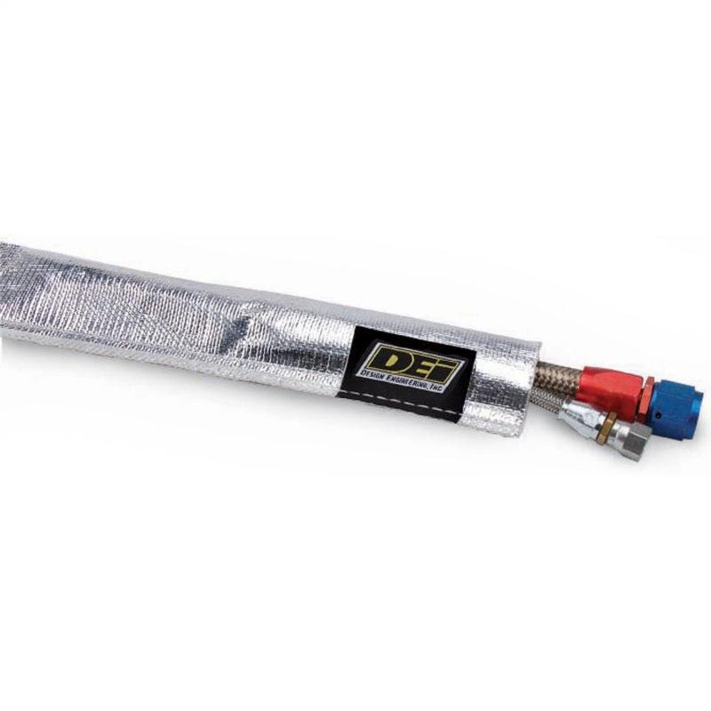 DEI Heat Sheath 3/4in x 3ft - Aluminized Sleeving - Sewn Edge - Attacking the Clock Racing