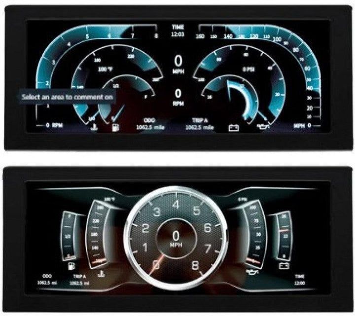 Autometer InVision Digital Instrument Display Color LCD Including Panel Mount - Universal - Attacking the Clock Racing