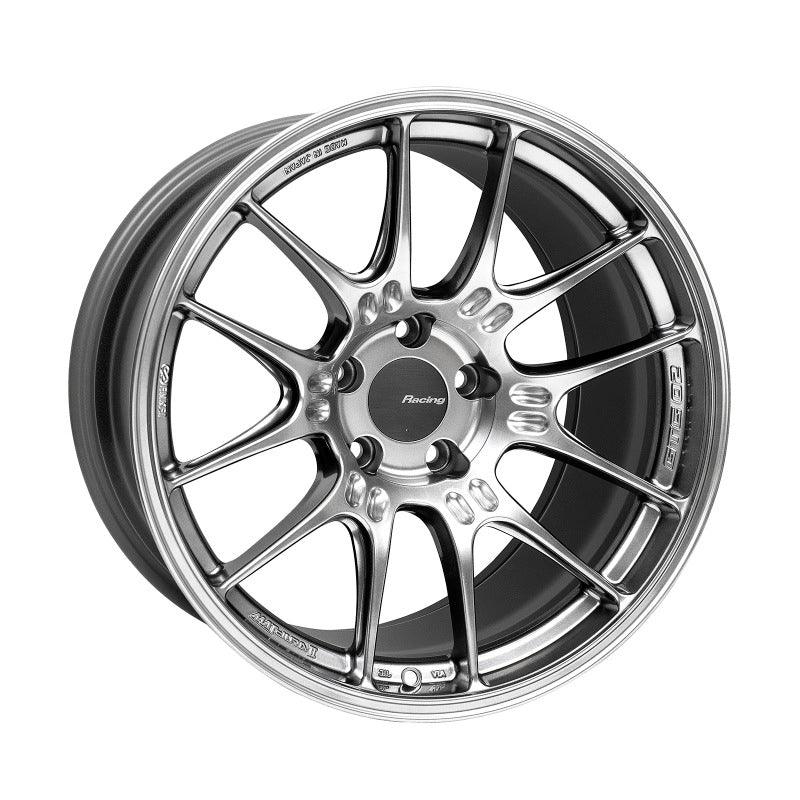 Enkei GTC02 18x10.5 5x114.3 15mm Offset 75mm Bore Hyper Silver Wheel - Attacking the Clock Racing
