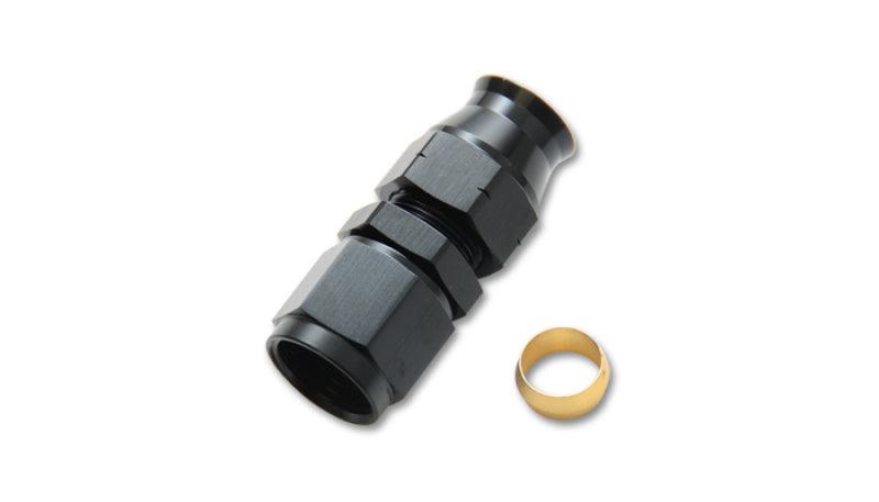 Vibrant -8AN Female to 0.375in Tube Adapter Fitting (w/Brass Olive Insert) - Attacking the Clock Racing