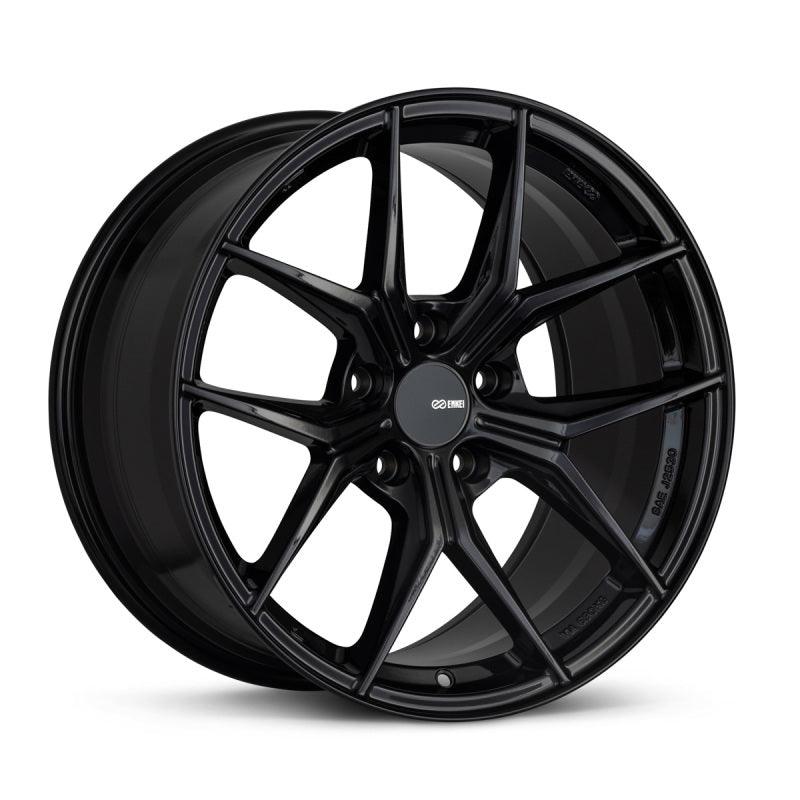 Enkei TSR-X 18x8.5 38mm Offset 5x114.3 BK 72.6mm Bore Gloss Black - Attacking the Clock Racing