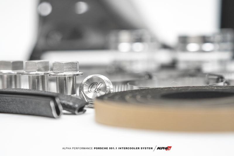 AMS Performance Porsche 997.1TT Alpha Intercooler System (For Stock Framed Turbos) - Attacking the Clock Racing