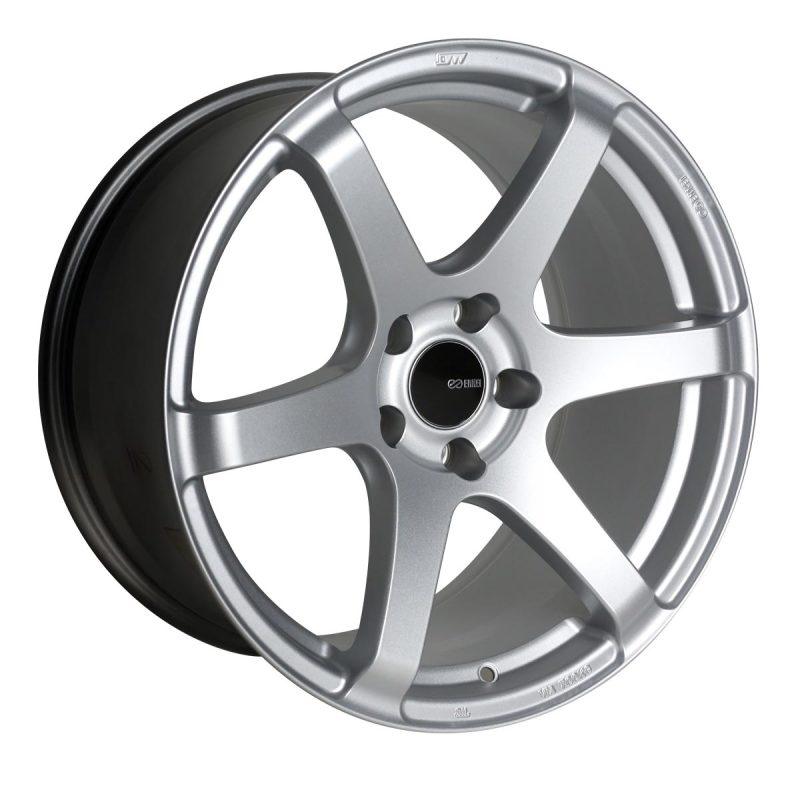 Enkei T6S 18x8.5 35mm Offset 5x114.3 Bolt Pattern 72.6 Bore Matte Silver Wheel - Attacking the Clock Racing