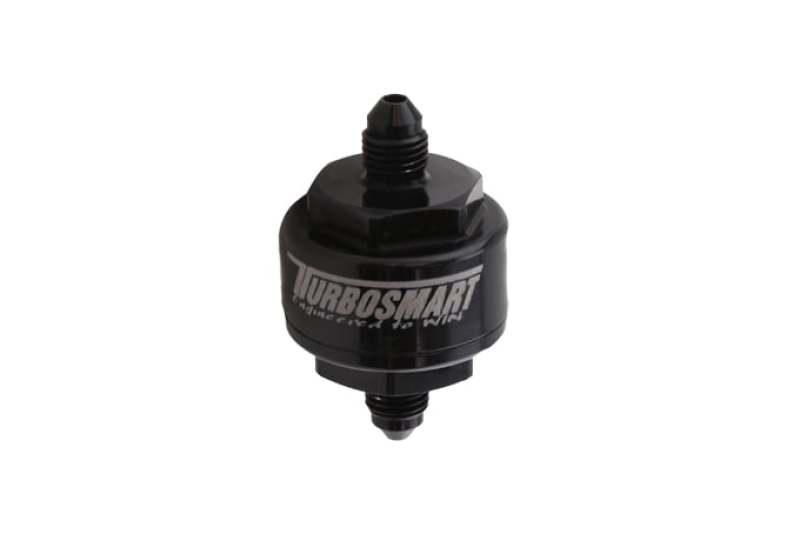 Turbosmart Billet Turbo Oil Feed Filter w/ 44 Micron Pleated Disc AN-4 Male Inlet - Black - Attacking the Clock Racing