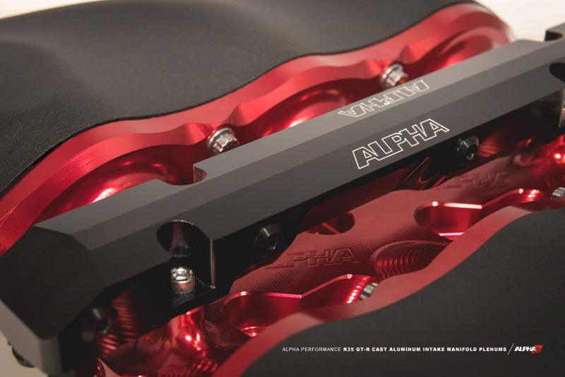 AMS Performance 2009+ Nissan GT-R R35 Alpha Carbon Intake Manifold Secondary Fuel Rail Kit - Attacking the Clock Racing