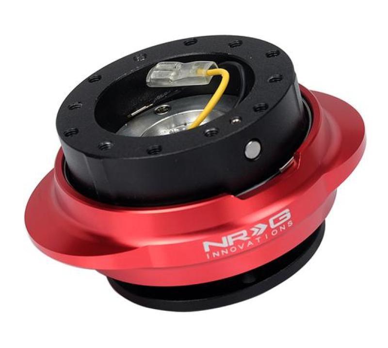 NRG Quick Release Kit - Black Body/ Red Oval Ring - Attacking the Clock Racing
