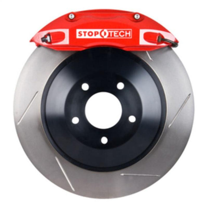 StopTech 09-15 Dodge Challenger Rear BBK w/ Red ST-40 Calipers Slotted Rotors - Attacking the Clock Racing
