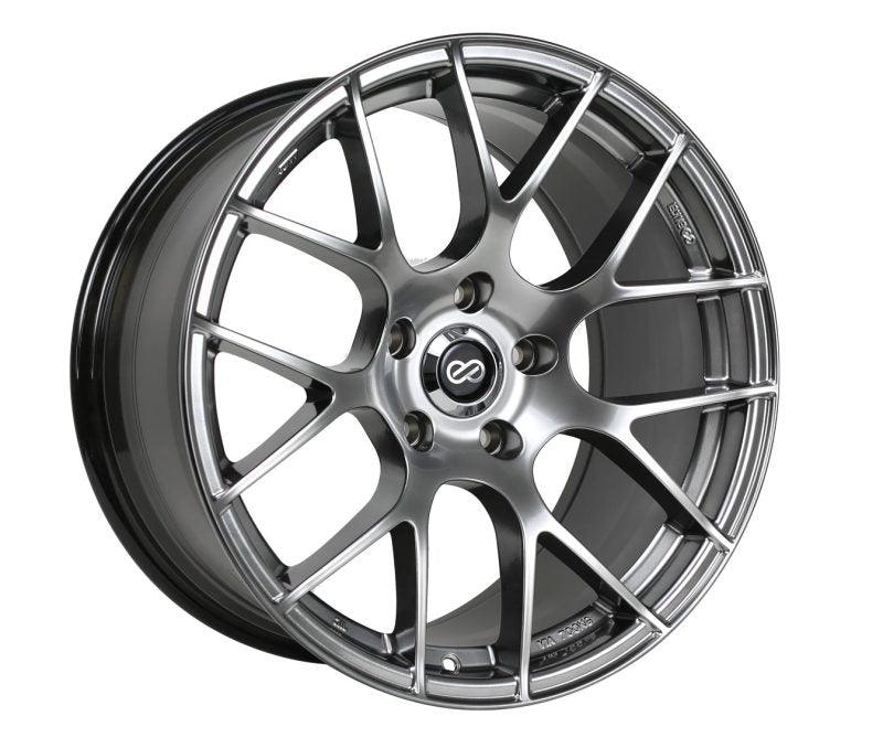 Enkei Raijin 18x9.5 35mm Offset 5x114.3 Bolt Pattern Hyper Silver Wheel - Attacking the Clock Racing