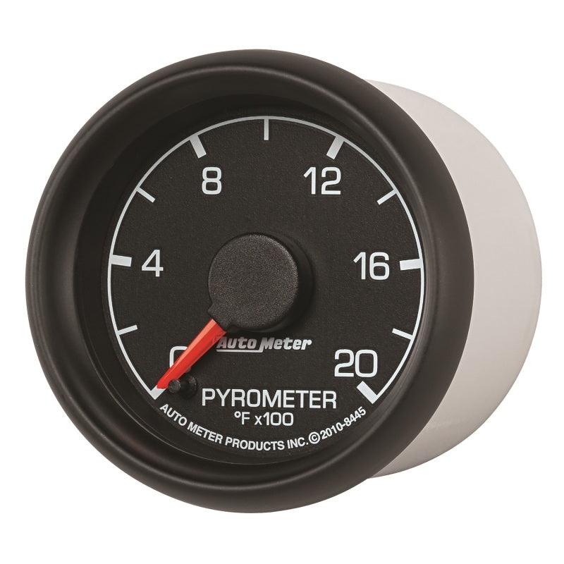 Autometer Factory Match Ford 52.4mm Full Sweep Electronic 0-2000 Deg F EGT/Pyrometer Gauge - Attacking the Clock Racing