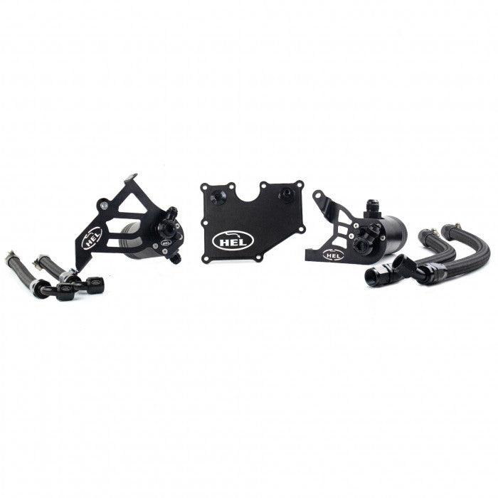 HEL Performance Dual Oil Catch Can Kit for Ford Focus MK3 RS - Attacking the Clock Racing