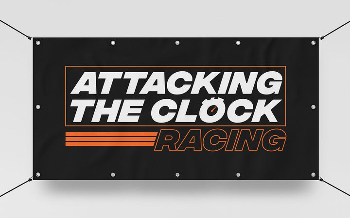ATC Logo Shop Banner - Attacking the Clock Racing