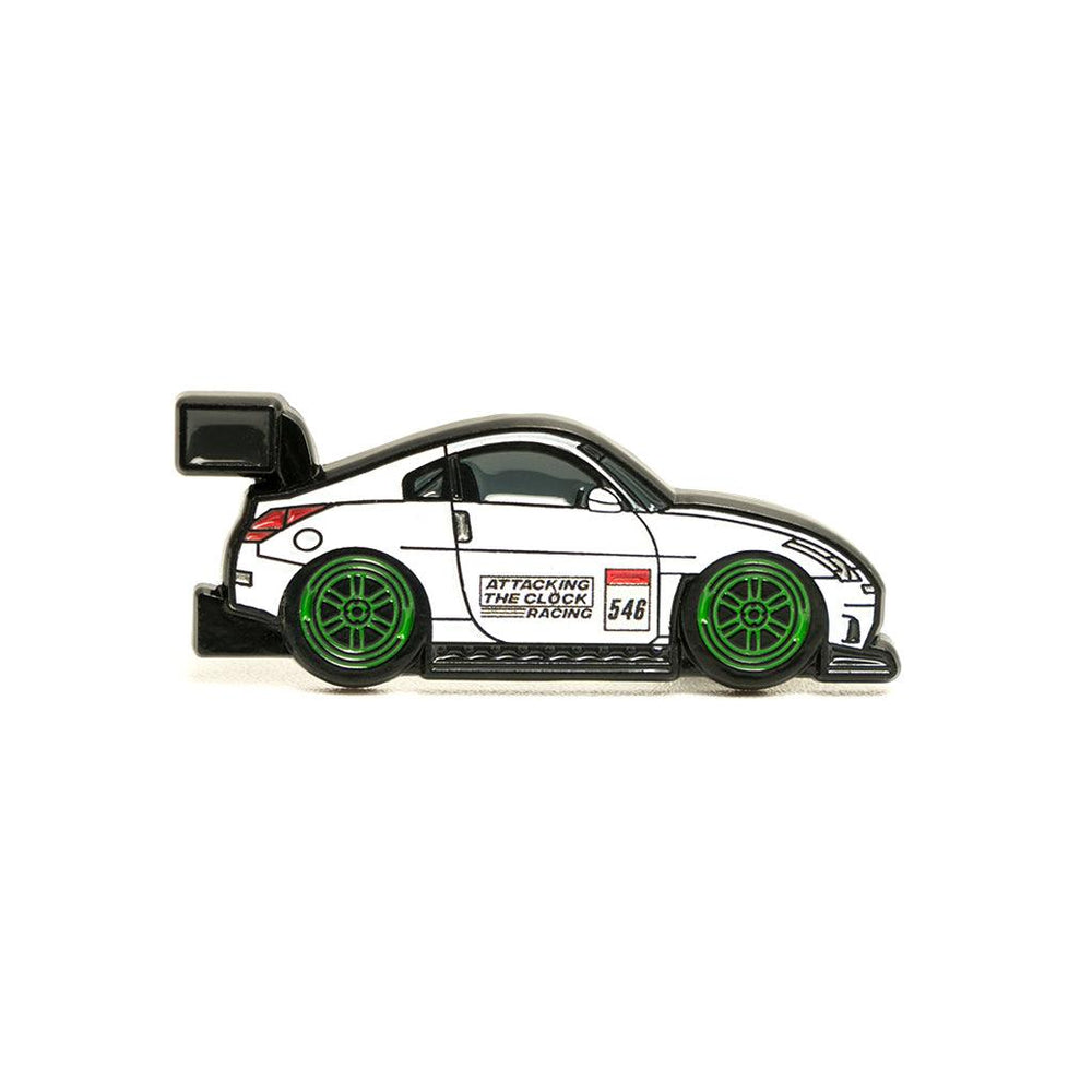 LEEN Customs x ATC Racing 350Z Shop Build Edition Enamel Pin - Attacking the Clock Racing