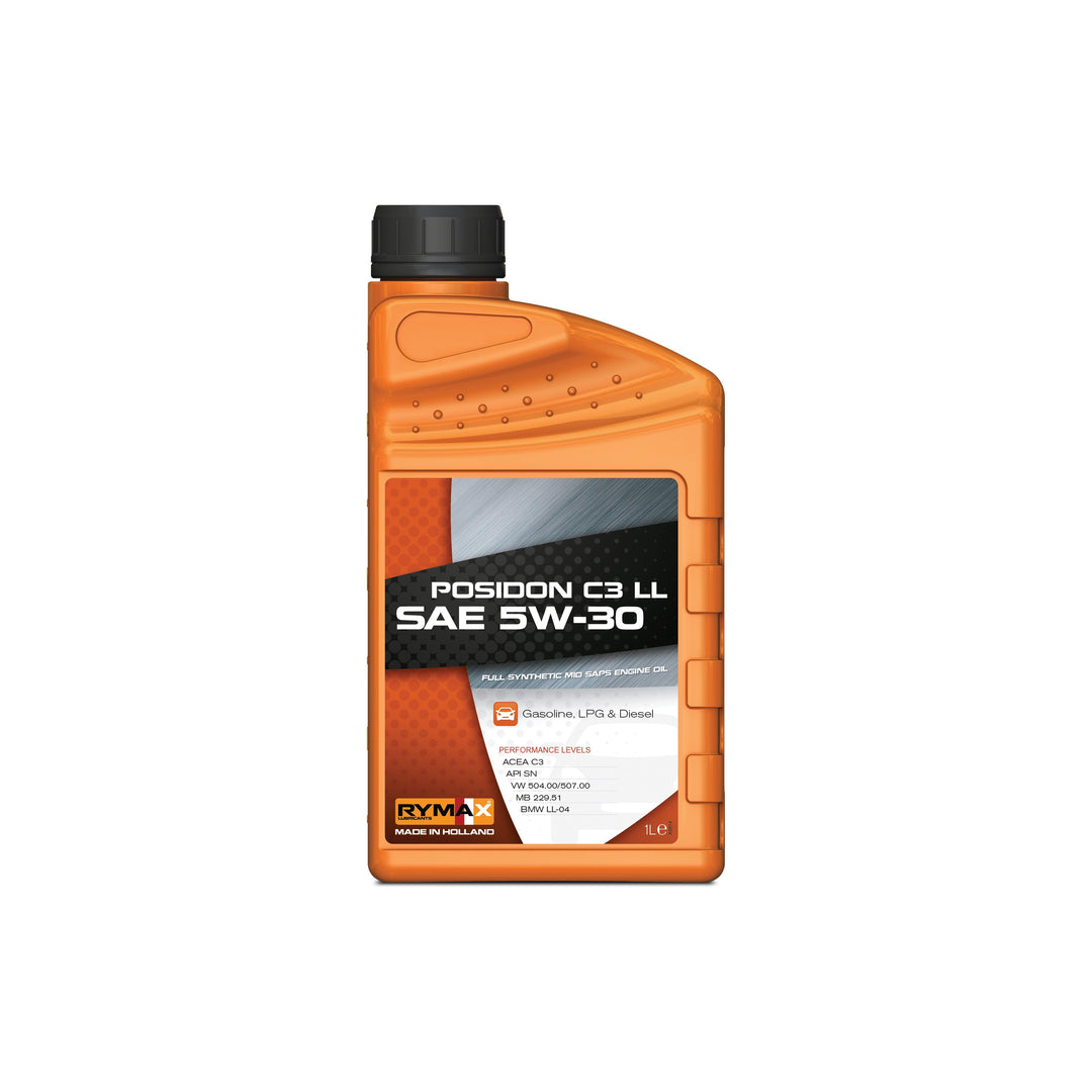 Rymax Posidon C3 LL SAE 5W-30 Full Synthetic Longlife Engine Oil - 1 Litre - Attacking the Clock Racing